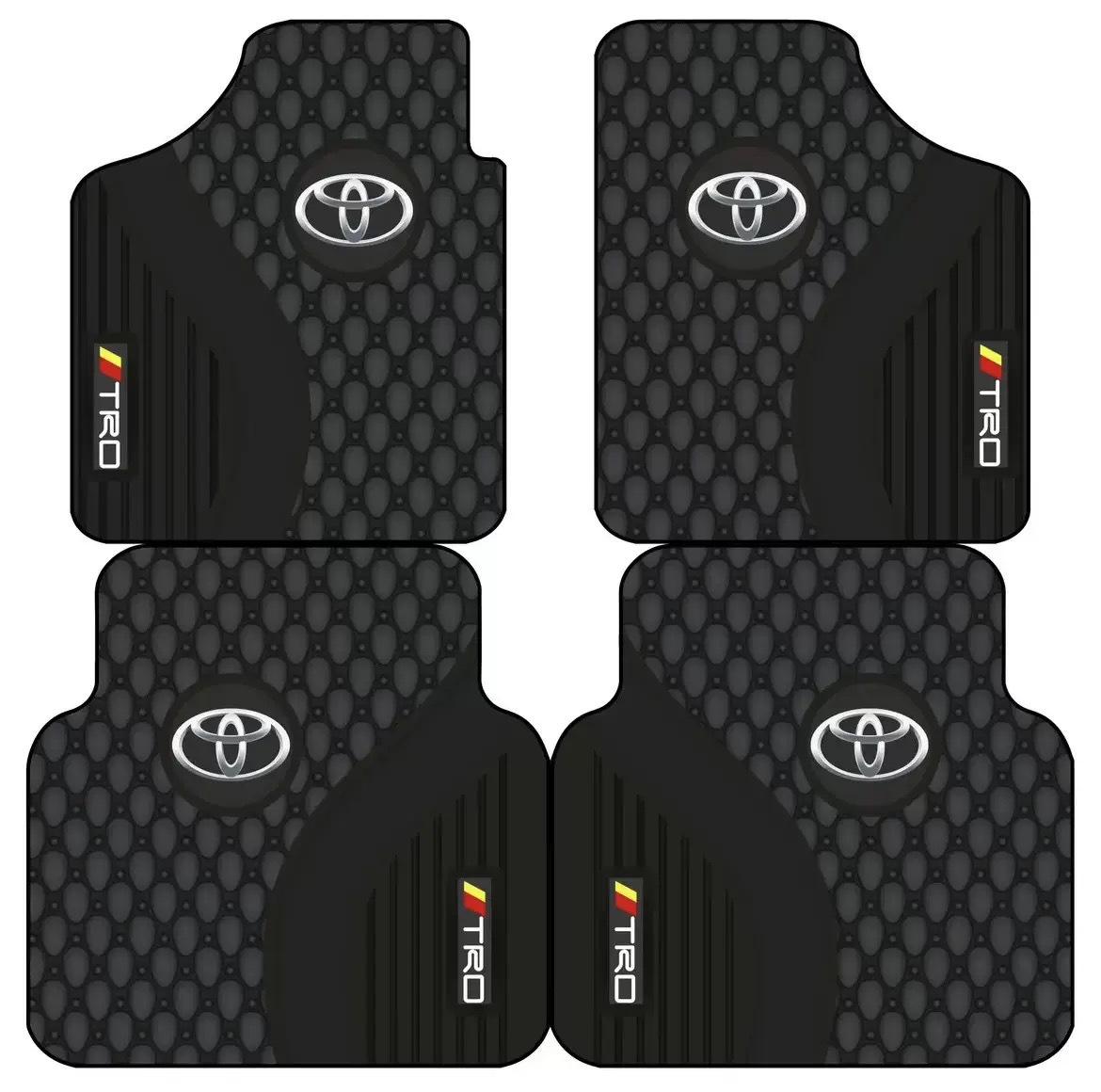 Car logo car floor mats, stylish universal style foot mats with diatom mud surface, suitable for all seasons, non-slip and washable