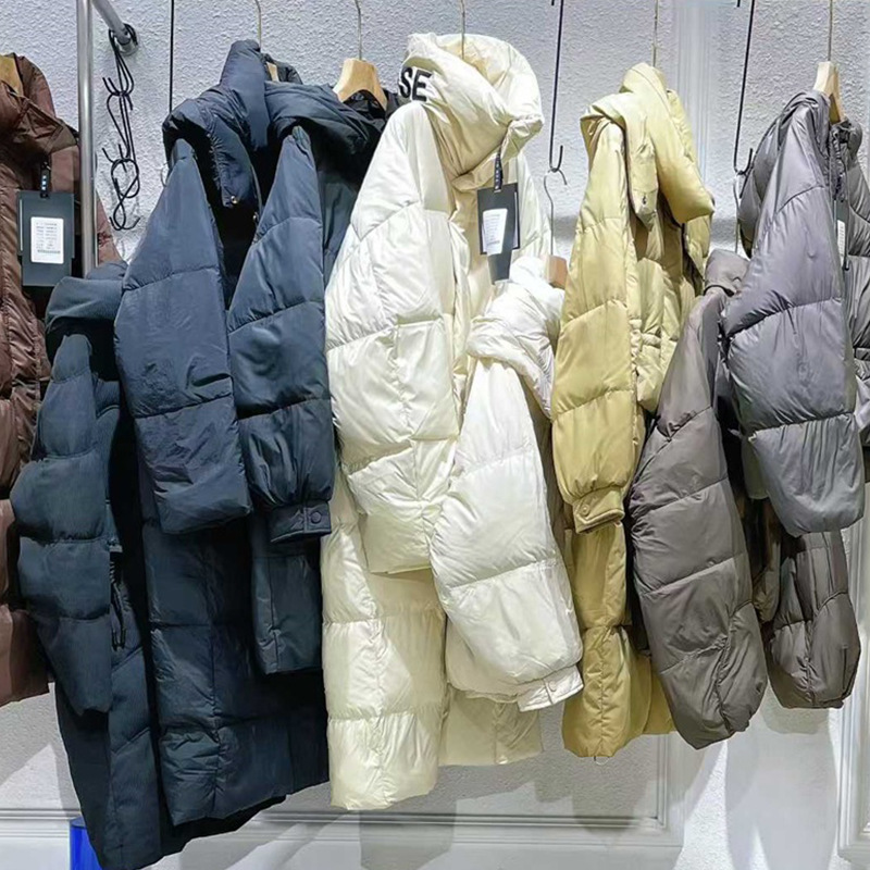 25冬云栖絮鹅绒服中长款连帽设计感加厚外套品牌折扣女装现货批发