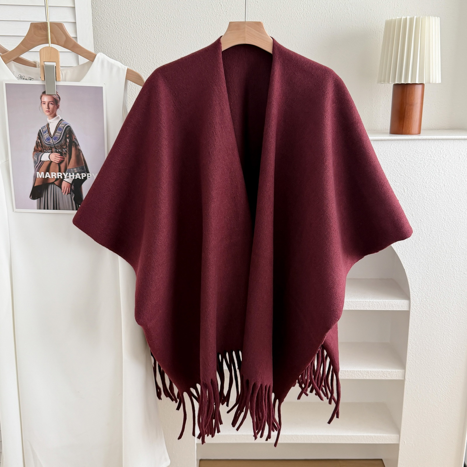 Inventario simple de alto nivel gran sensación chal chal pastizales de estilo nacional de Yunnan mantas con capa de bufandas de cachemir imitación