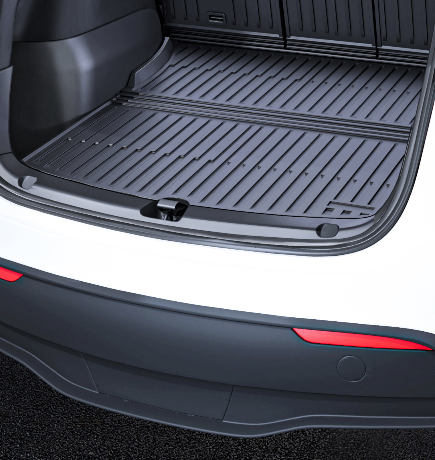 Suitable for the New Version of Tesla Model Y Trunk Mat Tpe Front and Rear Trunk Mat Modified Interior Accessories Wholesale
