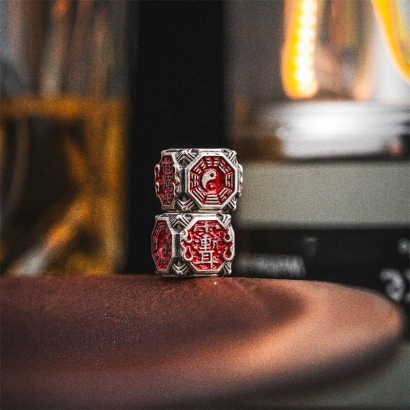 Raindrop Spacer Beads | Chinese Style DIY Bracelet Accessories Loose Beads Beaded Resin Red Taoist Youth Cultural Toys and Accessories