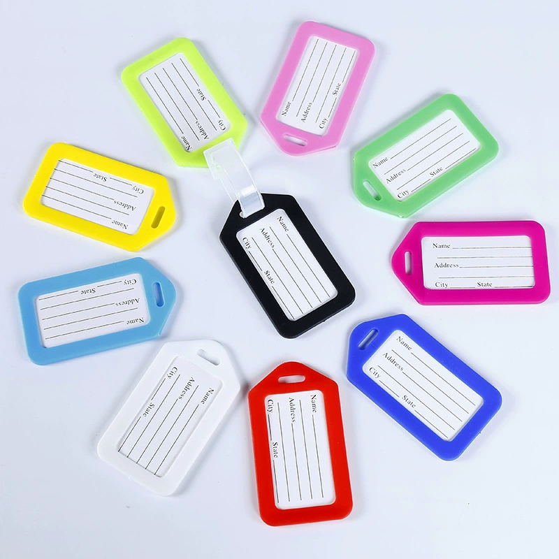 Фабрика в запасе оптовый цвет пластмассы PP ключевой бирки Марк багажная бирка Номер гостиницы бирка