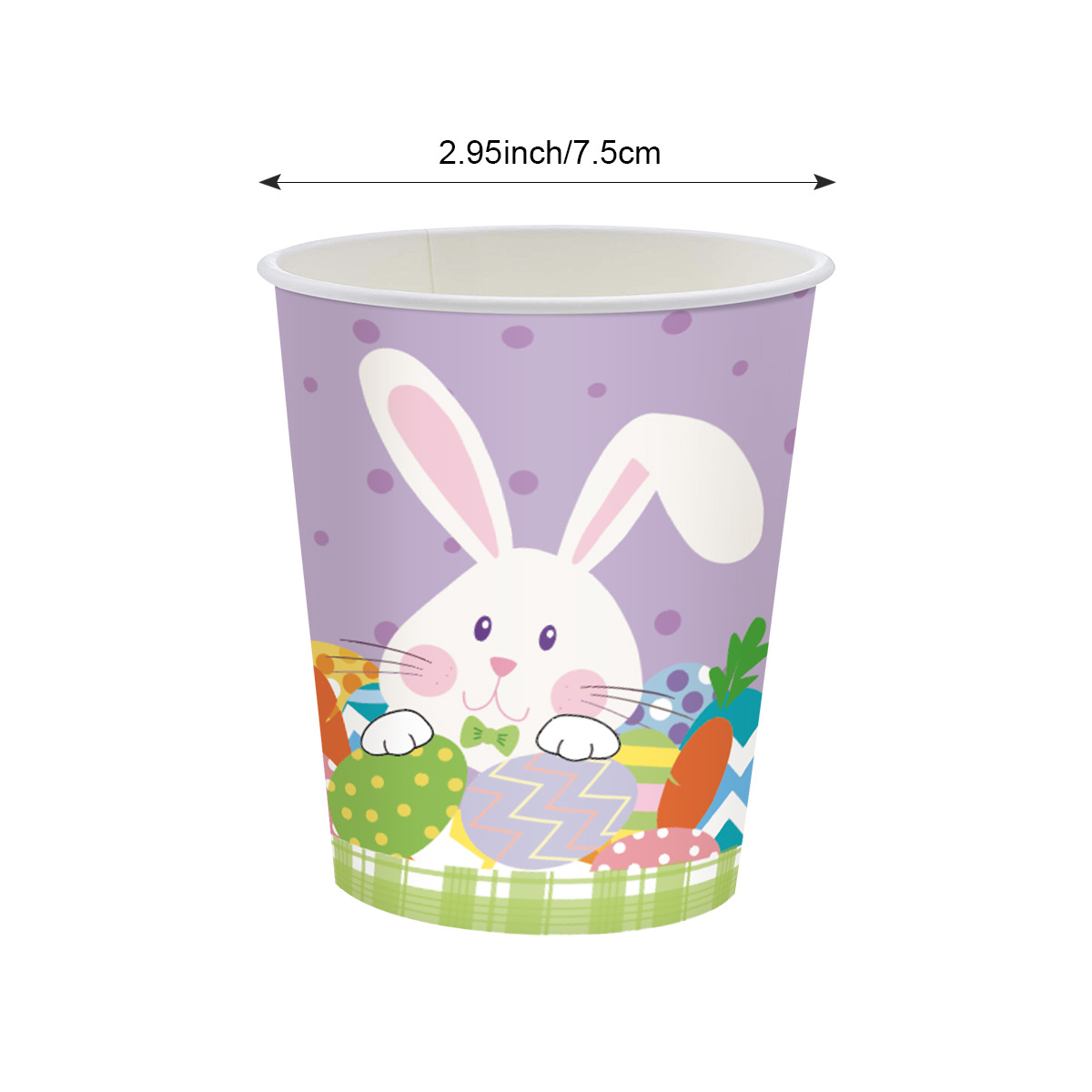 24 tazas de papel de Pascua
