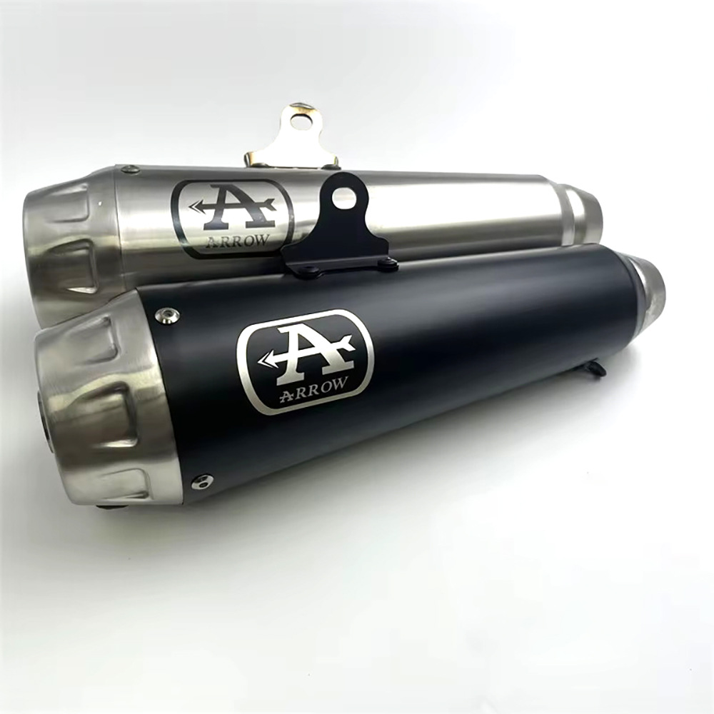 Motorcycle modified exhaust pipe ARROW Wrigley muffler back pressure tail section universal exhaust pipe CM500/vn650
