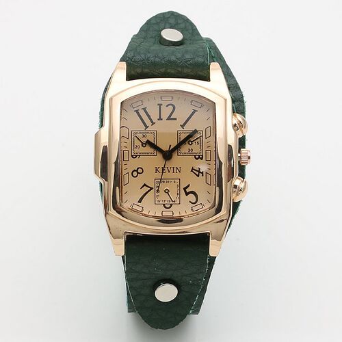 Square digital scale women's watch European and American women's retro belt watch versatile quartz watch trendy foreign trade women's watch