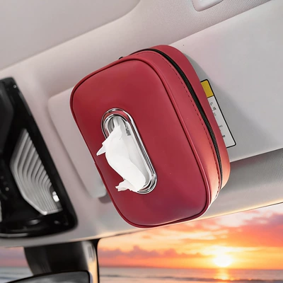 Tissue Bag, Sun Visor Tissue — Car tissue box/set