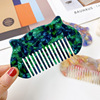 10cm acetic acid hair combing Korean cartoon comb girl style color color insert home commuting simple head comb, wholesale