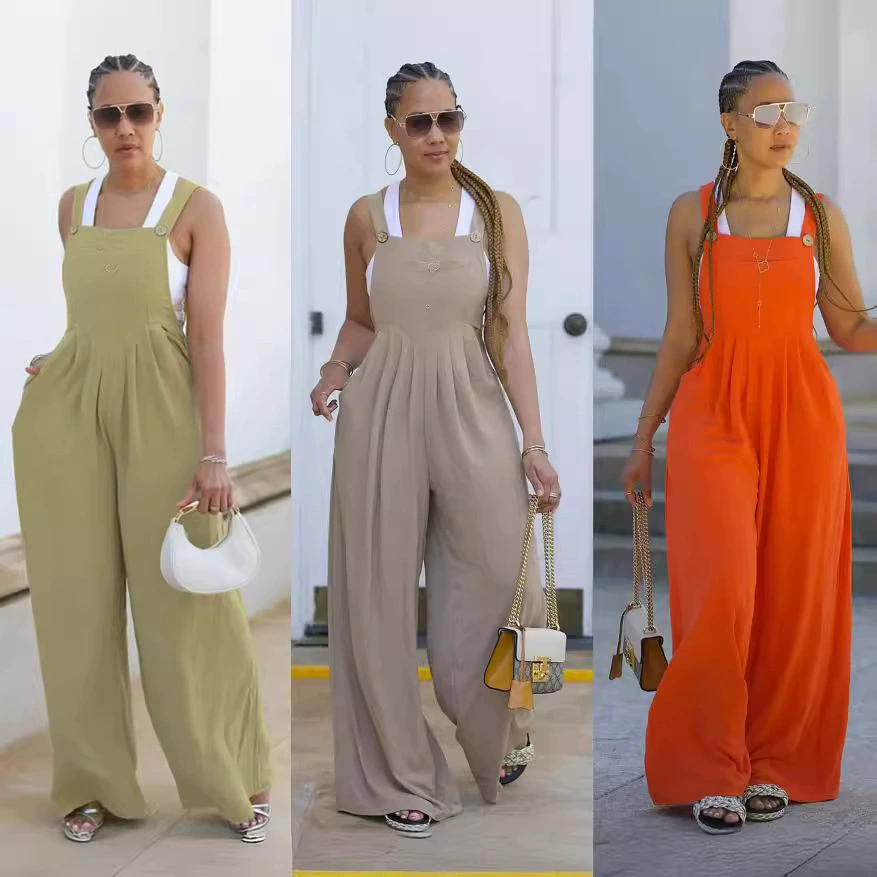 3154 Amazon Горячие продажи Ebay Независимая станция Wish Европейская и Американская женская одежда Сплошные женские брюки