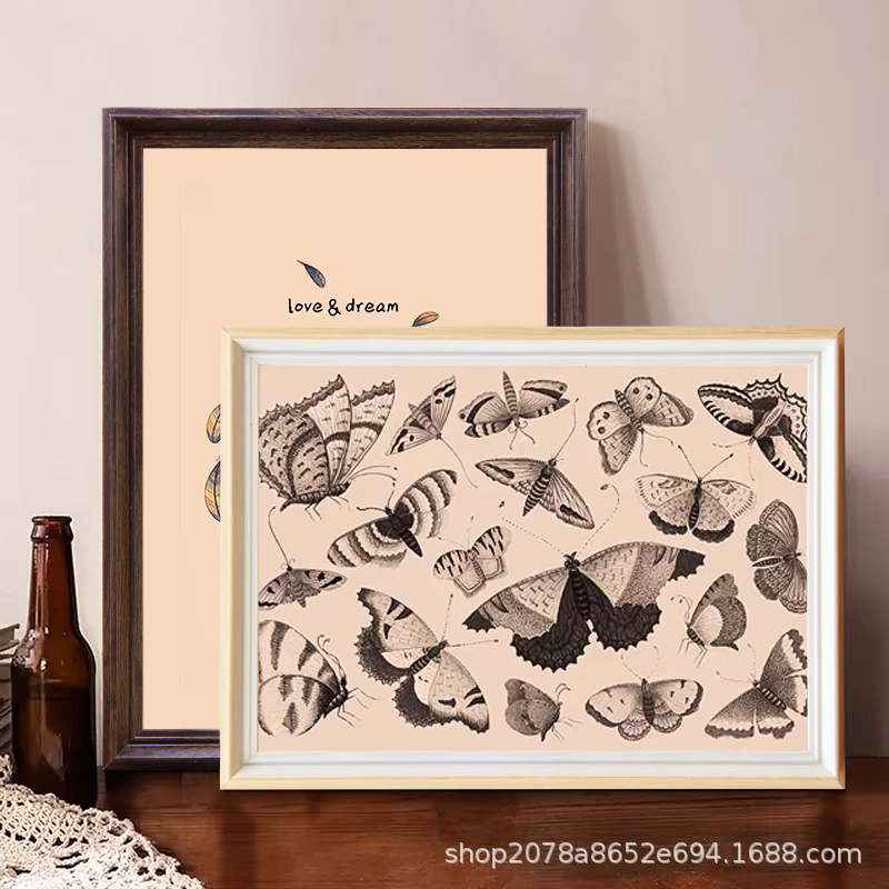 Factory wholesale pastoral fresh photo frame rectangular living room decorative frame handmade personality photo frame bedroom table certificate