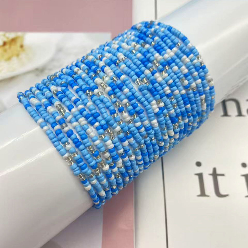 Temu's Best-Selling Bohemian Seed Bead Handmade Elastic Beaded Colorful Multi-Layered Bracelet Temu's Best-Selling Bohemian Seed Bead Handmade Elastic Beaded Colorful Multi-Layered Bracelet
