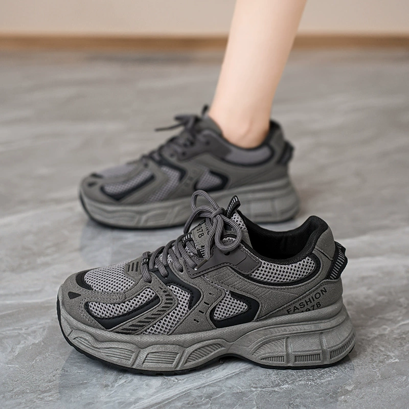 Обувь папы женский 2024 осень новая дышащая спортивная обувь для студентов корейской версии