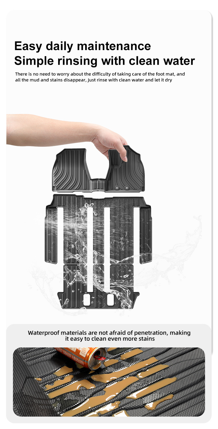 Suitable for 14-21 Toyota Voxy 80 Series Car Special Floor Mats Environmentally Friendly Tpe Trunk Mat Cross-Border