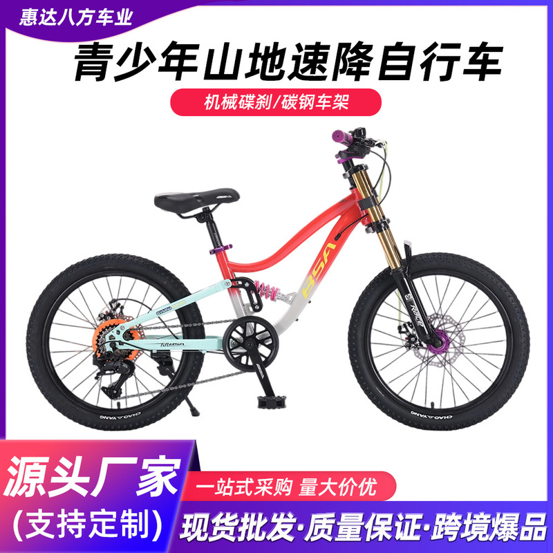 New mountain downhill bike for teenagers, men and women, 20/22inch mechanical disc brake, variable speed mountain bike, Blueprint A8