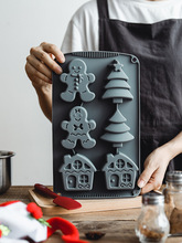 圣诞节姜饼人姜饼屋硅胶模具玛德琳费南雪模具