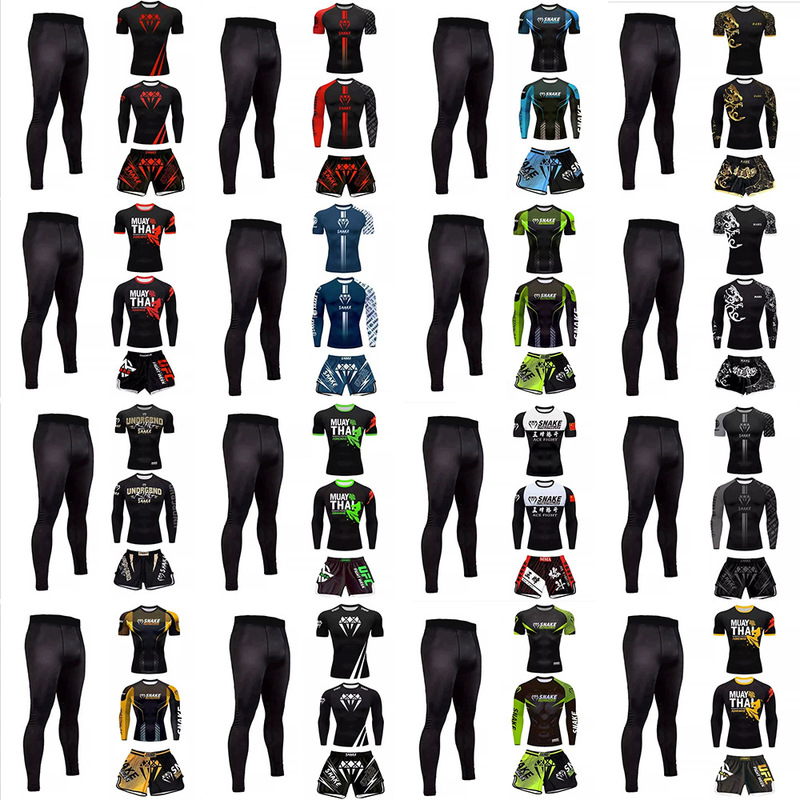 Wholesale Taekwondo Training Uniforms, Sanda Uniforms, Fitness Muay Thai Shorts, Combat Training Uniforms, Martial Arts Fighting Short-Sleeve Shirts