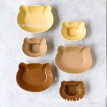 現貨 韓國ins卡通陶瓷小熊造型碗米飯碗湯碗麥片碗水果碗