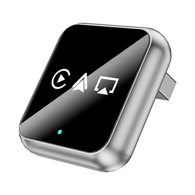 Inter-Control Car-Machine Interconnection Conversion | Simsiz CarPlay və Android Auto - q1ax-silver-white-label-metal-glass-apple-android-mirror-screen-android-auto-4-in-1-carplay-box-only-compatible-with-overseas-systems