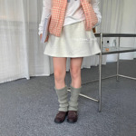 【You Think】十三行ins风时尚通勤松紧腰A版厚实绒感百搭半身裙