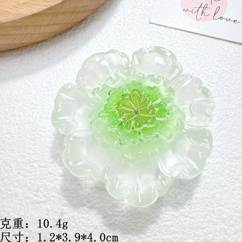 树脂仿真糖果色夜光花朵配件diy奶油胶发饰手机壳吊坠直播材料件|undefined