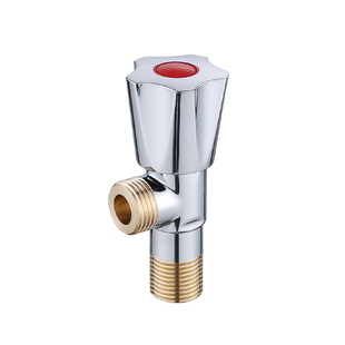 Ll Triangle Valve All-Copper Hot and Cold Water Household Extended Angle Valve One in Two Out 304 Stainless Steel Water Stop Valve Toilet