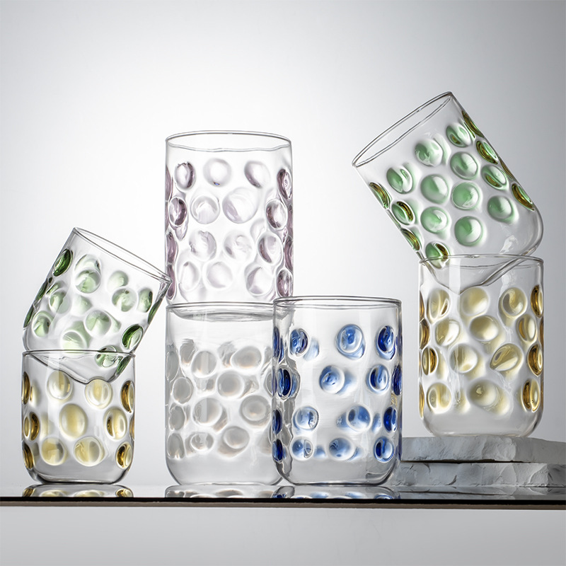 Creativo Pot Vidrieras Whisky Vino Taza de hockey sobre hielo Taza de jugo de leche casera Pot