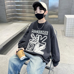 Children's Sweatshirt Spring/Autumn Style 2024 New Middle/Big Kids Long Sleeve T-Shirt Casual Cool Base Shirt Clothing 8