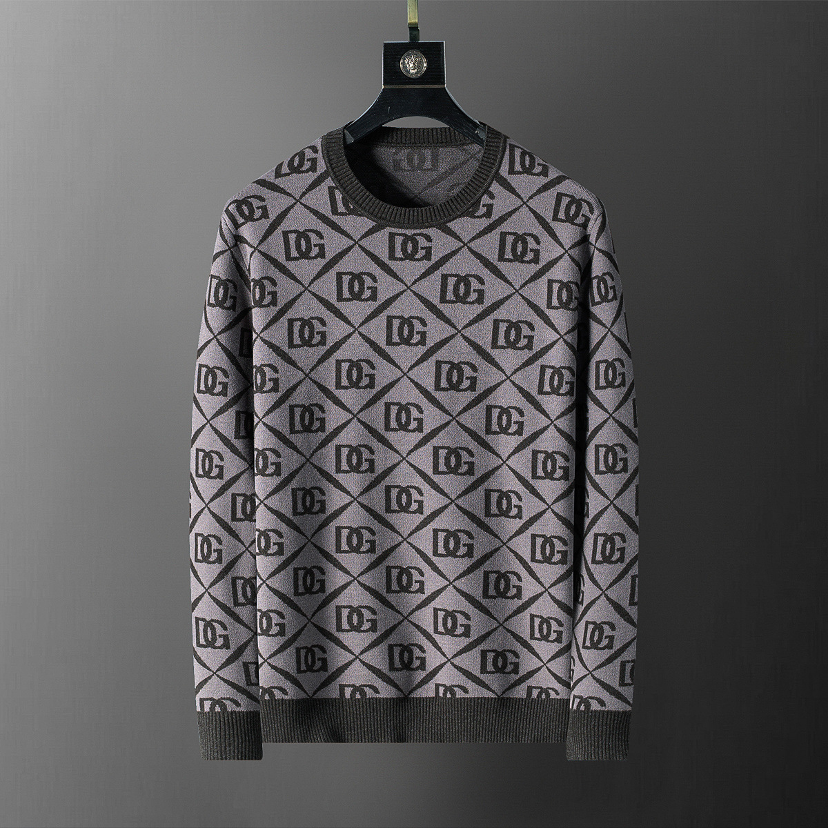 High-quality cross-border 2025 chaqueta de punto chaqueta suéter de manga larga temperamento masculino un cabello