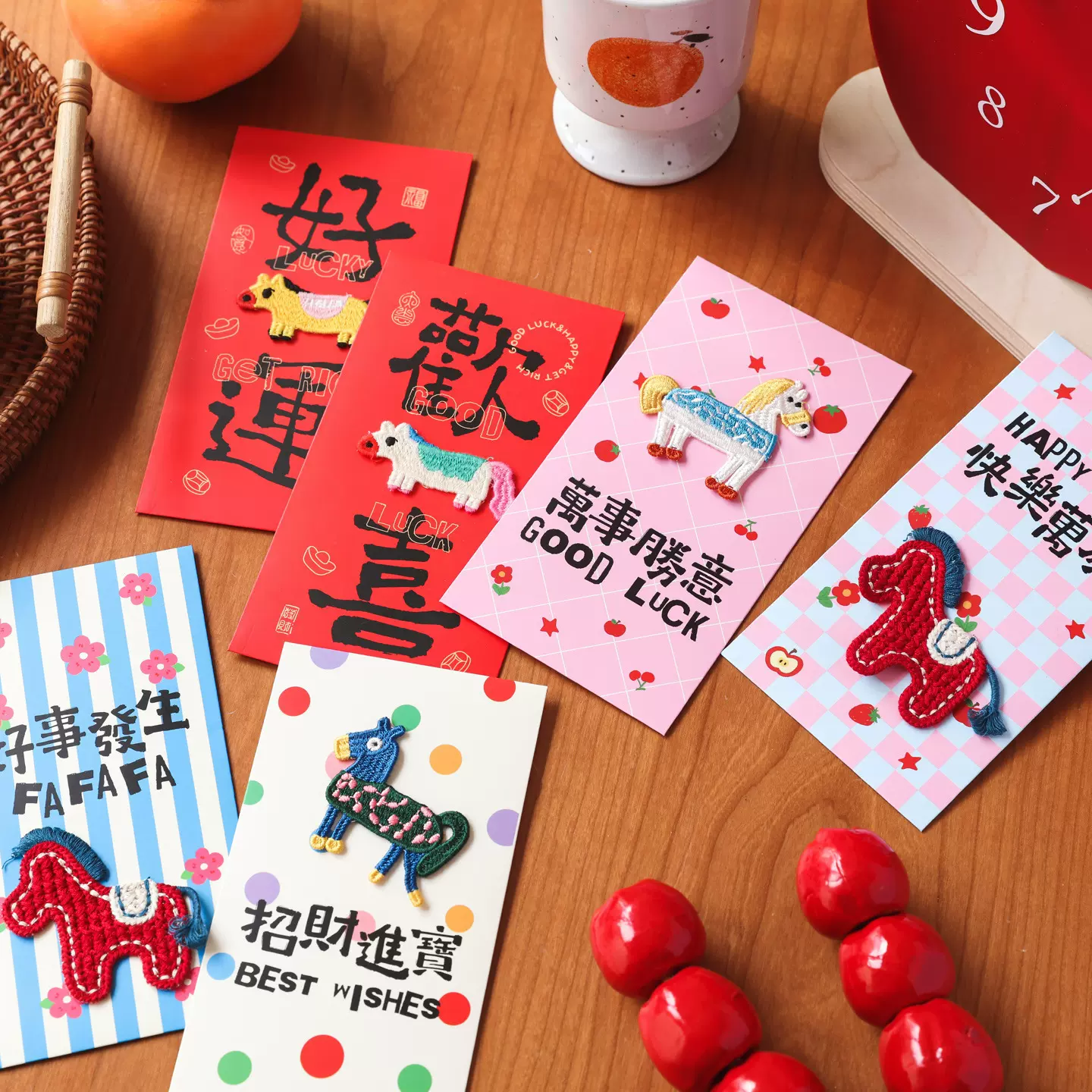 2026新款创意儿童可爱卡通立体彩色刺绣红包马年利是封惊喜红包