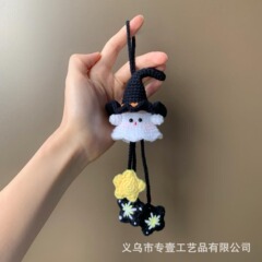 ハロウィン魔女ゴーストかぎ針編みキット手作りかぎ針編みクリスマススズランの花ゴーストペンダント装飾