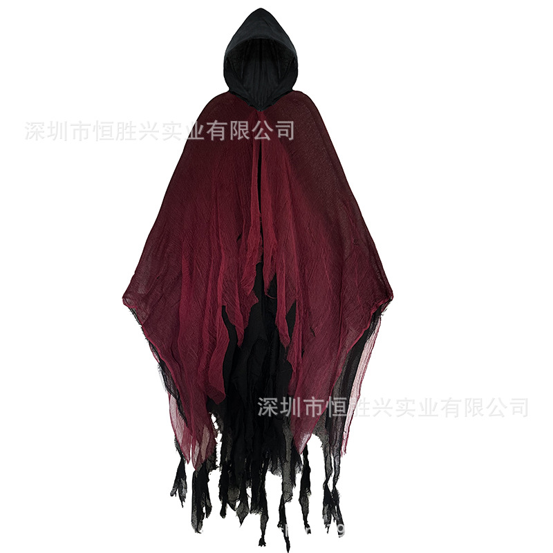 Halloween capa cráneo ropa máscara script matando Casa Encantada habitación secreta vestir Zombie apoyos del traje