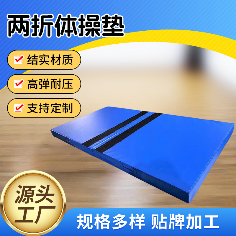 Gym Home Gymnastics Cushioned Push-Up Mat Foldable Sponge Sports Mat