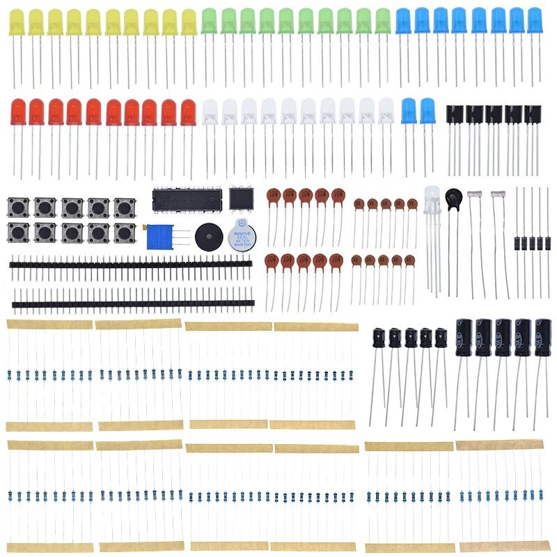 Suitable for UNO 830-hole component kit, Raspberry Pi 140 starter accessory kit, 830-hole accessories