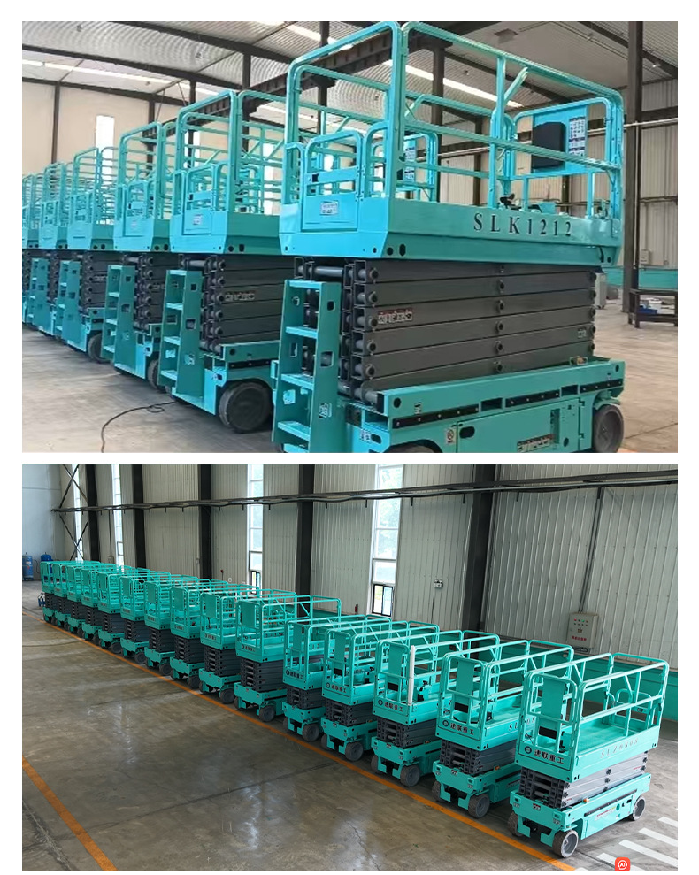 Self-propelled lift platform manufacturer supplies large and small scissor electric lifts for high-altitude maintenance
