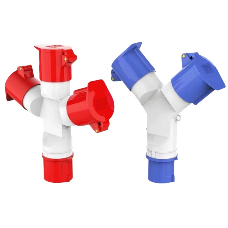 Трехсторонний многофункциональный промышленный водонепроницаемый штепсельный разъем Одна точка три 16A32A Разъем 3 Core 4 Core Конвертер питания головка