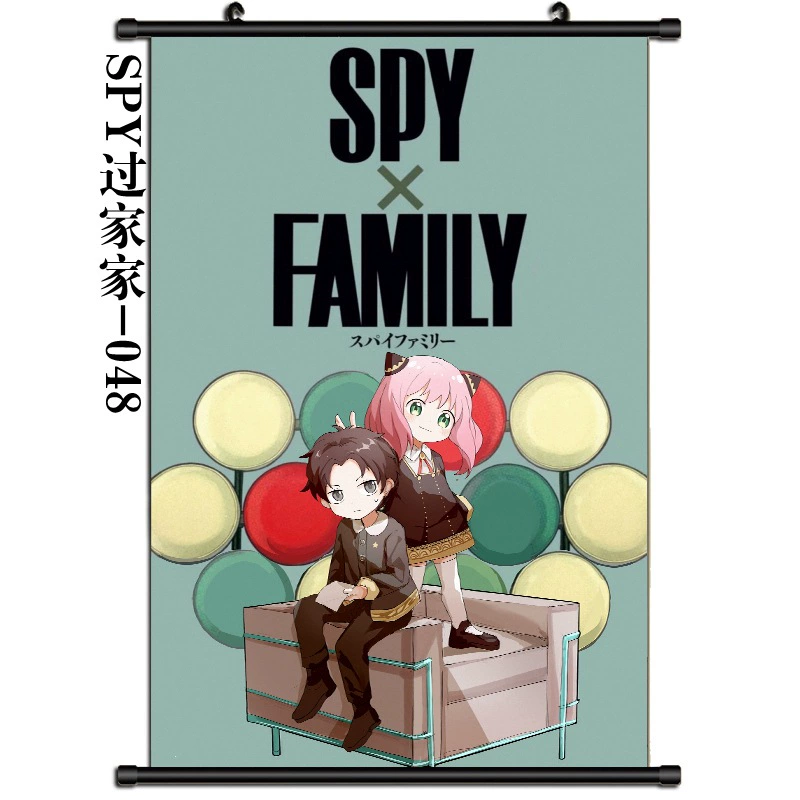 SPYXFAMILY Johl Annian Spy Наружная картина раскрашенная декорация настенного украшения Живой зал тканевые свитки
