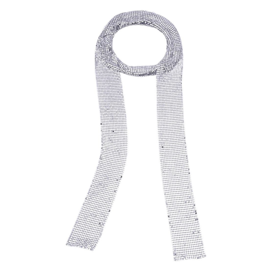 Europeo y americano ins accesorios transfronterizos nuevo personalizado simple cadena de aluminio larga collar moda bufanda Collar para las mujeres