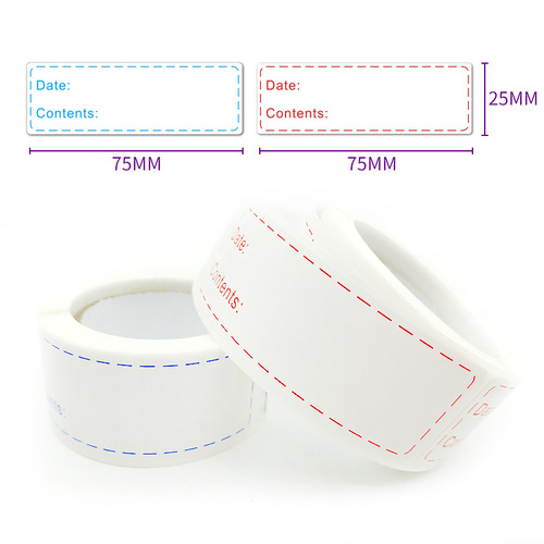 1x3 inch refrigerator storage sticker self-adhesive large bottle spice label jar color blank mark sealing sticker