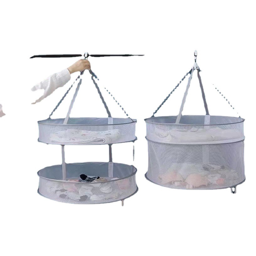 Clothes Drying Net Drying Socks Artifact Clothes Drying Basket Drying Cashmere Sweater Tile Net Bag Household Sweater Drying Rack