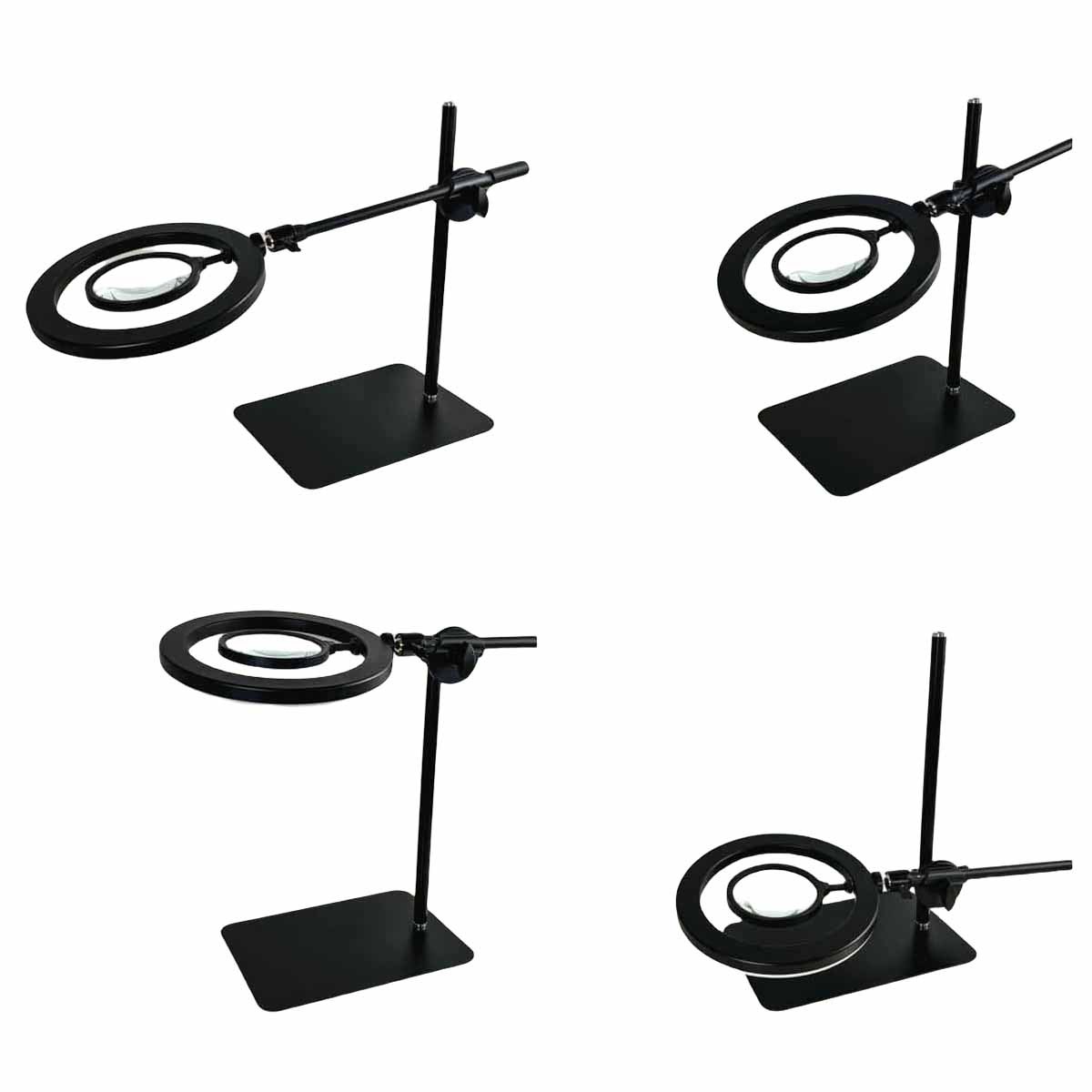 可伸缩升降放大镜台灯前后上下自由调节高清聚光护眼办公阅读灯