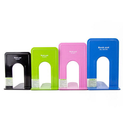 Single metal bookend, simple bookend, small bookshelf on the table, book and magazine storage rack, creative book support and bookend ornaments