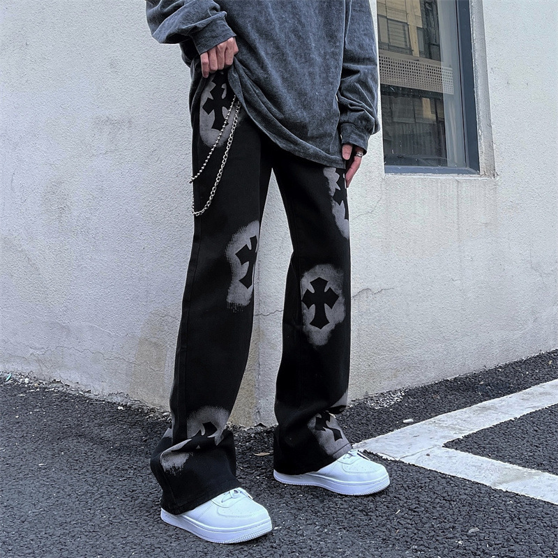 Hong Kong style street pants design sens...