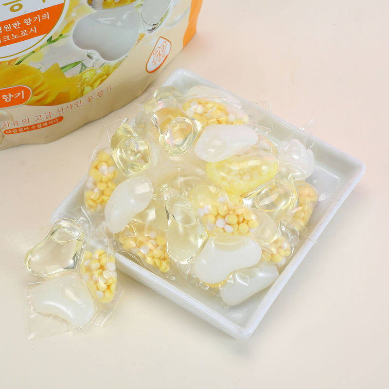 3合1强效去污洗衣凝珠持久留香柔顺护衣护手家庭装洗衣胶囊|undefined