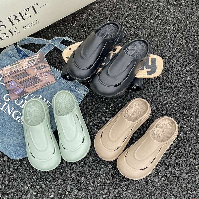 New Putian Style Closed-Toe Chef Shoes, Solid Color, Suitable For Indoor Use, With Top Quality Thickened, Height-Increasing_voghion.com