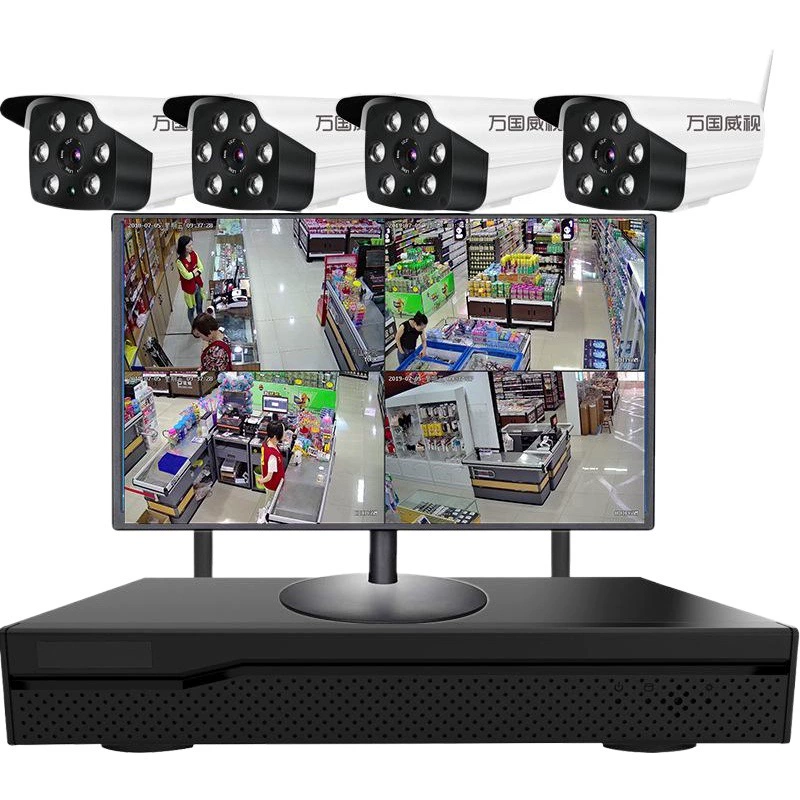 Комплект оборудования для беспроводного мониторинга, магазин уличных внутренних камер, коммерческий монитор высокой четкости, домашний удаленный мобильный телефон