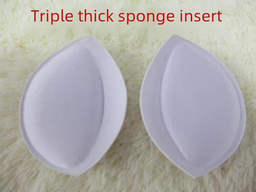Breathable swimwear foam chest pad insert, thickened bikini underwear bra pad, small breast shaping and lifting pad for women