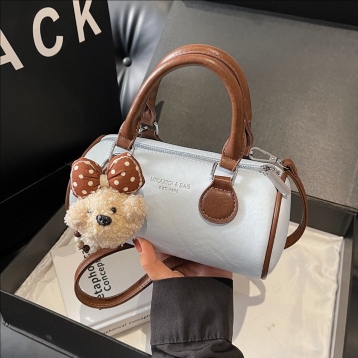 Retro Splicing Shoulder Bag For Women, Casual Versatile Handbag_voghion.com