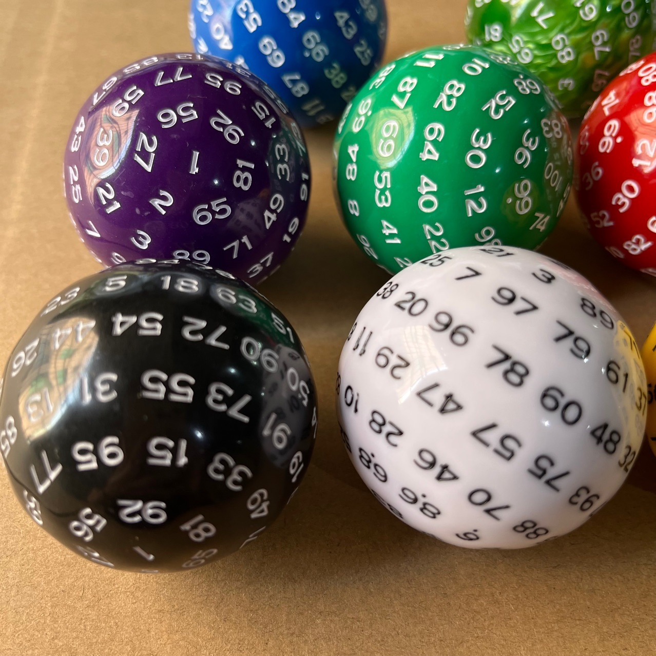 100-sided 100-sided digital ball dice massage fitness ball colorful feel good collection children's counting toys