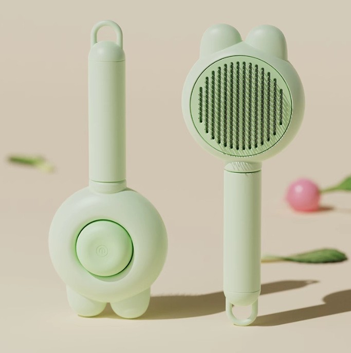 마사지 제모 빗 - 녹색 새싹 색상