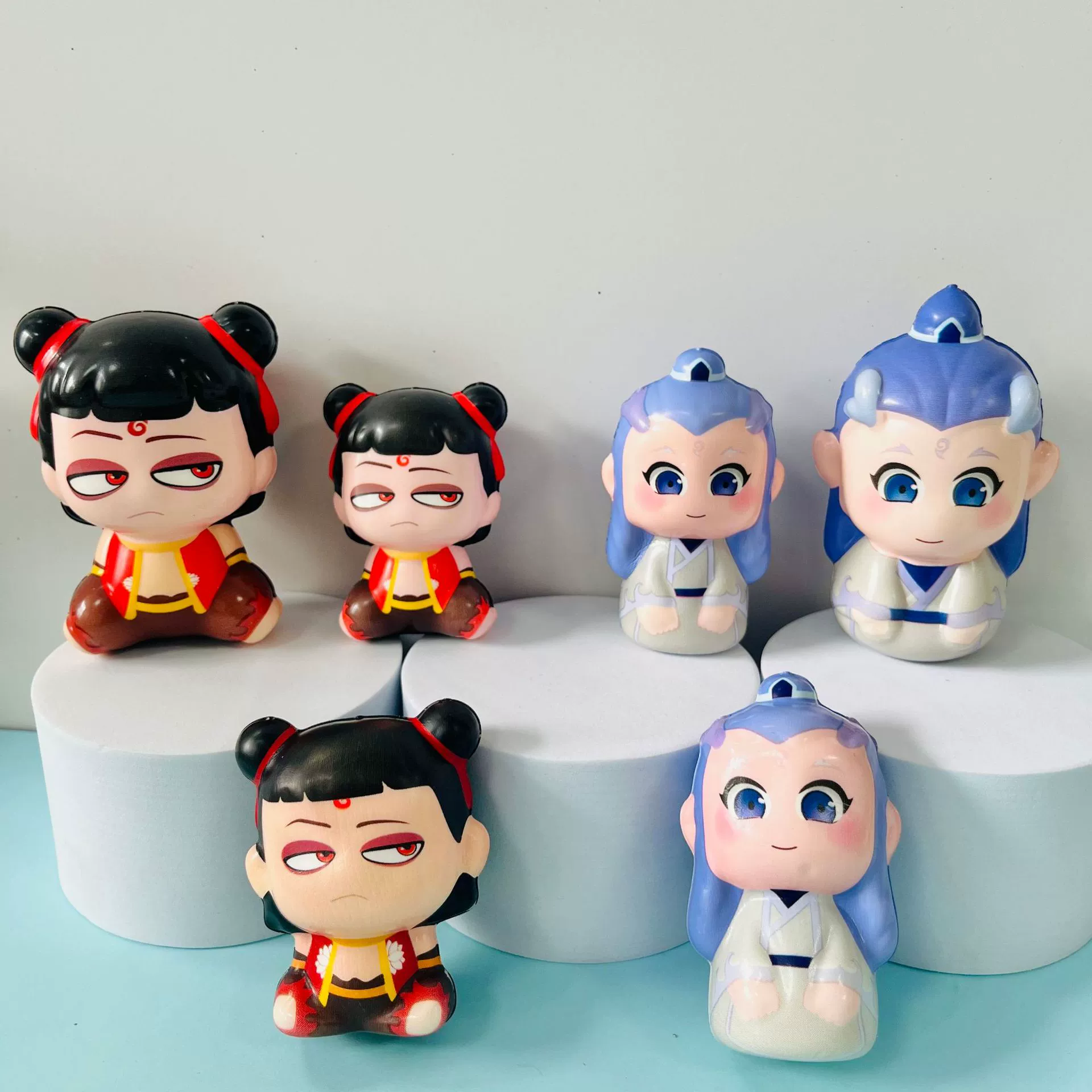 Трендовые игрушки Nezha из TikTok, мягкие игрушки Ao Bing для детей, антистрессовые игрушки из ПУ, куклы для ларьков, прямые продажи с фабрики