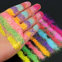 高亮金光幻彩金葱粉 美甲人鱼闪粉混合亮片七彩闪光粉DIY流沙配件